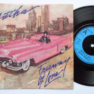 Aretha Franklin Freeway Of Love 7" Arista ARIST624 EX/EX 1985 there is drill hole in label rim, picture sleeve