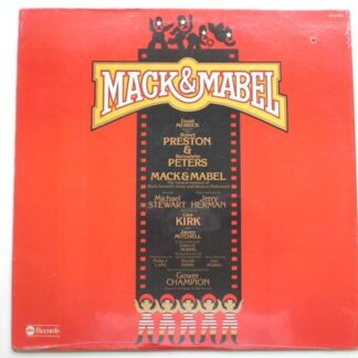 Mack & Mabel LP ABC ABCH830 EX/EX 1974 US pressing, original cast recording, with Robert Preston & Bernadette Peters
