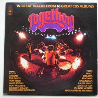 Together LP CBS SPR52 EX/VG 1971 blue vinyl, with newspaper, featuring Trees, Soft Machine..."