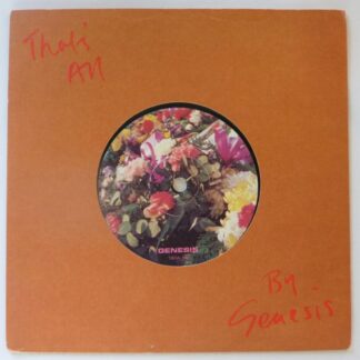 Genesis That's All 7" Virgin TATA1 EX/EX 1983 die-cut sleeve