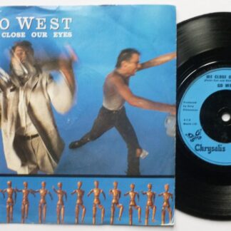 Go West We Close Our Eyes 7" Chrysalis CHS2850 EX/VG 1985 picture sleeve