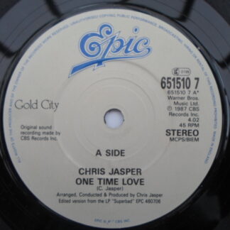 Chris Jasper One Time Love 7" Epic 6515107 EX 1987
