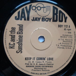KC & Sunshine Band Keep It Comin' Love 7" Jay Boy BOY112 EX 1976
