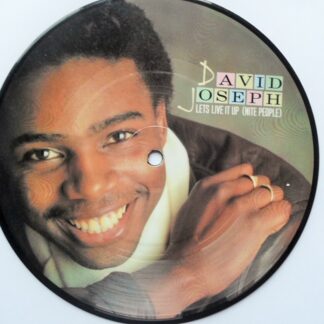 David Joseph Let's Live It Up Nite People 7"PD Island ISP116 EX 1983 7" picture disc in pvc sleeve