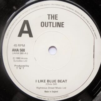 Outline I Like Bluebeat 7" Ariola AHA 560 EX 1980 b-side by Cairo, white label, demo