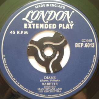 Mantovani Diane EP London BEP6013 EX 1950s 4-track EP