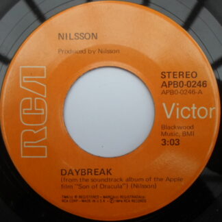 Nilsson Daybreak 7" RCA Victor APBO0246 EX 1974 US pressing, from the film Son Of Dracula
