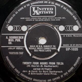 Gene Pitney 24 Hours From Tulsa 7" United Artists UP1035 EX 1963