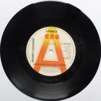 Kenny Loggins Whenever I Call You Friend 7" CBS CBS6551 EX 1978 demo, there is writing on a-side label and number stamp on b-side label