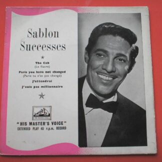 Jean Sablon Sablon Successes EP HMV 7EG8216 EX/EX 1950s picture sleeve