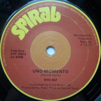 Sho-Biz Uno Momento 7" Spiral SPF7003 EX 1977