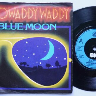 Showaddywaddy Blue Moon 7" Arista ARIST379 EX/VG 1978 picture sleeve, blue label, there is sticker on label and small number written inside sleeve