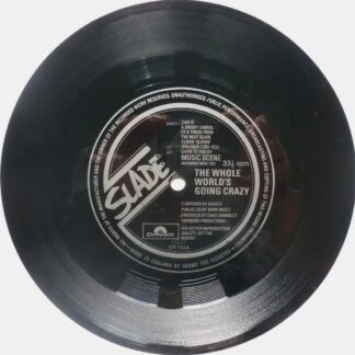 Slade The Whole World's Going Crazy flexi Sound For Industry SFI 122 EX 1972 33rpm, flexidisc, b-side by Mike Hugg