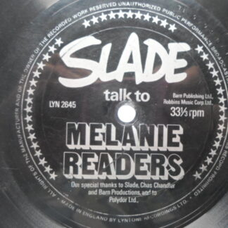 Slade Slade Talk To Melanie Readers flexi Lyntone LYN2645 M 1973 33rpm flexi