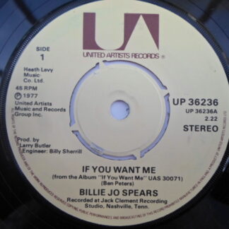 Billie Jo Spears If You Want Me 7" United Artists UP36236 EX 1976
