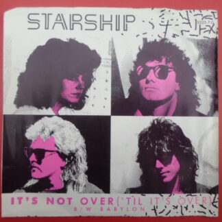 Starship It's Not Over 7" Grunt 5225 7G EX/EX 1987 picture sleeve, US pressing