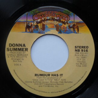 Donna Summer Rumour Has It 7" Casablanca NB916 EX 1977 US pressing