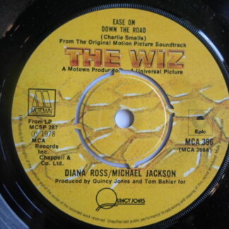 Diana Ross & Michael Jackson Ease On Down The Road 7" Motown MCA396 EX 1978 b-side by Poppy Girls