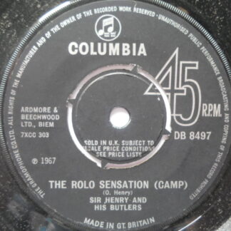Sir Henry & Butlers Rolo Sensation Camp 7" Columbia DB8497 EX 1967