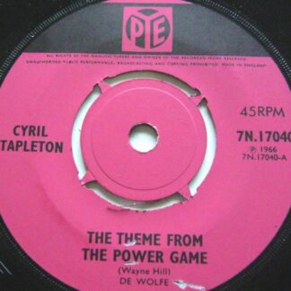 Cyril Stapleton Theme From The Power Game 7" Pye 7N17040 EX 1966