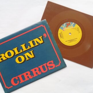 Cirrus Rollin' 7" Jet JET 12123 EX/EX 1978 picture sleeve, rectangular brown vinyl, Yorkie design