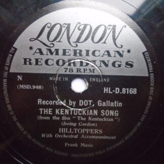 Hilltoppers Kentuckian Song 78 London HLD 8168 EX 1955