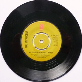 Intruders Win Place Or Show She's A Winner 7" Philadelphia SPIR2217 EX 1972 there is writing on side two label