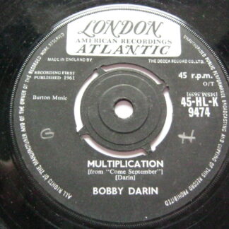 Bobby Darin Multiplication 7" London HLK9474 EX 1961