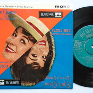 Eydie Gorme Love Is A Season EP HMV 7EG8547 EX/EX 1959 picture sleeve, Tracks: On The First Warm Day, The Things We Did Last Summer, September Song, June In January. The vinyl and sleeve are near mint but there is writing on the side two label."