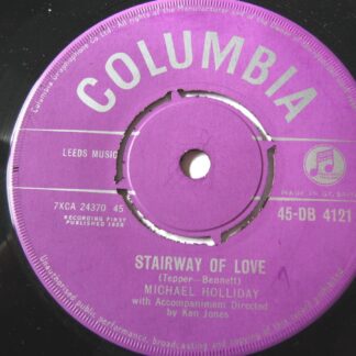 Michael Holliday Stairway Of Love 7" Columbia DB4121 EX 1958 vinyl is near mint but there is writing on side one label
