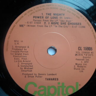 Tavares Mighty Power Of Love 7" Capitol CL15905 EX 1976