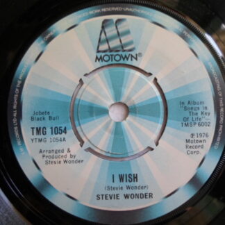 Stevie Wonder I Wish 7" Motown TMG1054 EX 1976 there is writing on the label and a 2mm drill hole in label rim