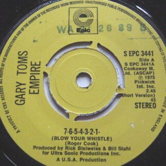 Gary Toms 7654321 7" Epic SEPC 3441 EX 1975 as Gary Toms Empire