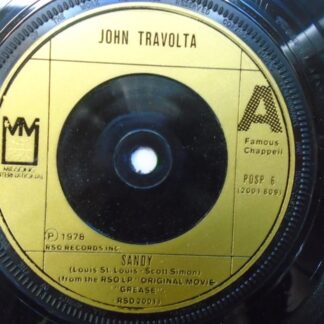 John Travolta Sandy 7" Polydor POSP6 EX 1978 uk pressing