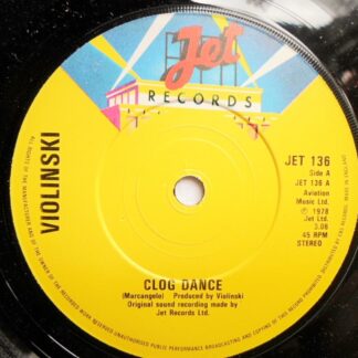 Violinski Clog Dance 7" Jet JET136 EX 1978 picture sleeve, black vinyl