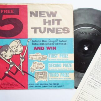 Cherry B Singer Competition flexi Pasiton EX/EX 1961 flexi, picture sleeve, with entry coupon