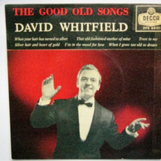 David Whitfield Good Old Songs EP Decca DFE6601 EX+/VG+ 1959 picture sleeve has sellotape mark at opening, there is no colour loss and otherwise the sleeve is EX, with the Roland Shaw Orchestra. Tracks: When Your Hair Has Turned To Silver, Silver Hair And Heart Of Gold, That Old Fashioned Mother Of Mine, I'm In The