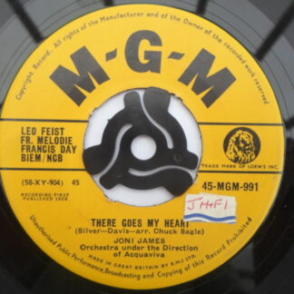 Joni James There Goes My Heart 7" MGM MGM 991 VG 1958