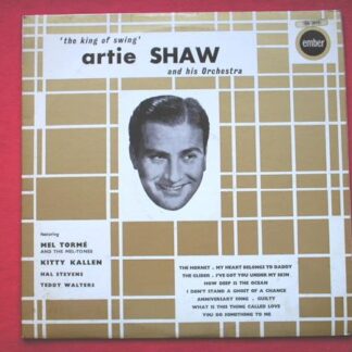 Artie Shaw Best Of Artie Shaw LP Ember EMB3328 EX/EX 1961 sleeve is stickered with new catalogue number FA2015, with Mel Torme & Kitty Kallen