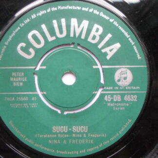 Nina & Frederik Sucu Sucu 7" Columbia DB4632 VG 1961
