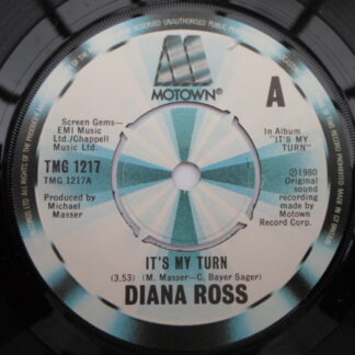 Diana Ross It's My Turn 7" Motown TMG1217 EX/EX 1980 picture sleeve