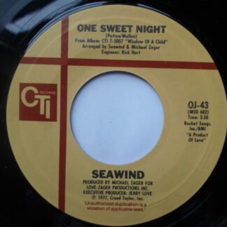 Seawind One Sweet Night 7" CTI OJ43 EX 1977 US pressing