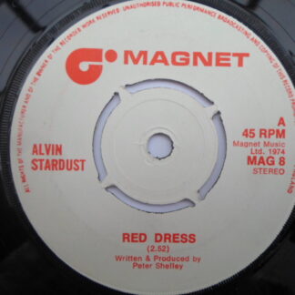 Alvin Stardust Red Dress 7" Magnet MAG8 EX 1974