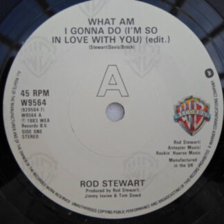 Rod Stewart What Am I Gonna Do 7" Warner Bros W9564 EX/EX 1983 picture sleeve