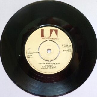 Slim Whitman Happy Anniversary 7" United Artists UP35728 EX 1974