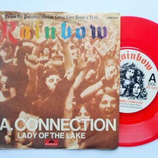 Rainbow LA Connection 7" Polydor 2066968 EX/VG 1978 picture sleeve, red vinyl