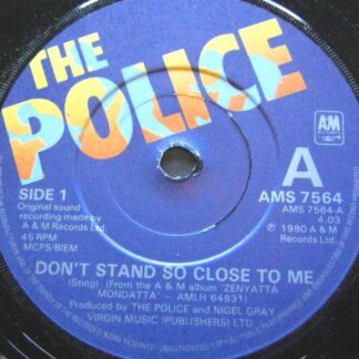Police Don't Stand So Close To Me 7" A&M AMS7564 EX 1980