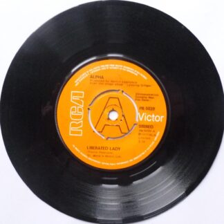 Alpha Liberated Lady 7" RCA Victor PB5039 EX 1977 demo