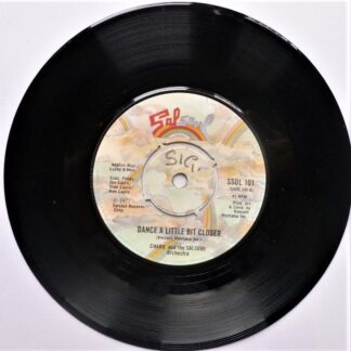 Charo Dance A Little Bit Closer 7" Salsoul SSOL 101 EX 1977 there are intials written on a-side label, with Salsoul Orchestra