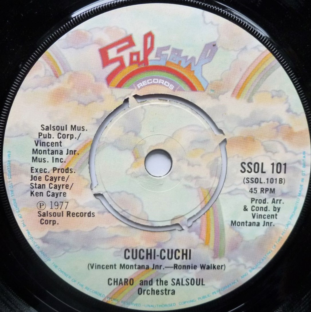 Charo Dance A Little Bit Closer 7" Salsoul SSOL 101 EX 1977 there are intials written on a-side label, with Salsoul Orchestra - Image 3